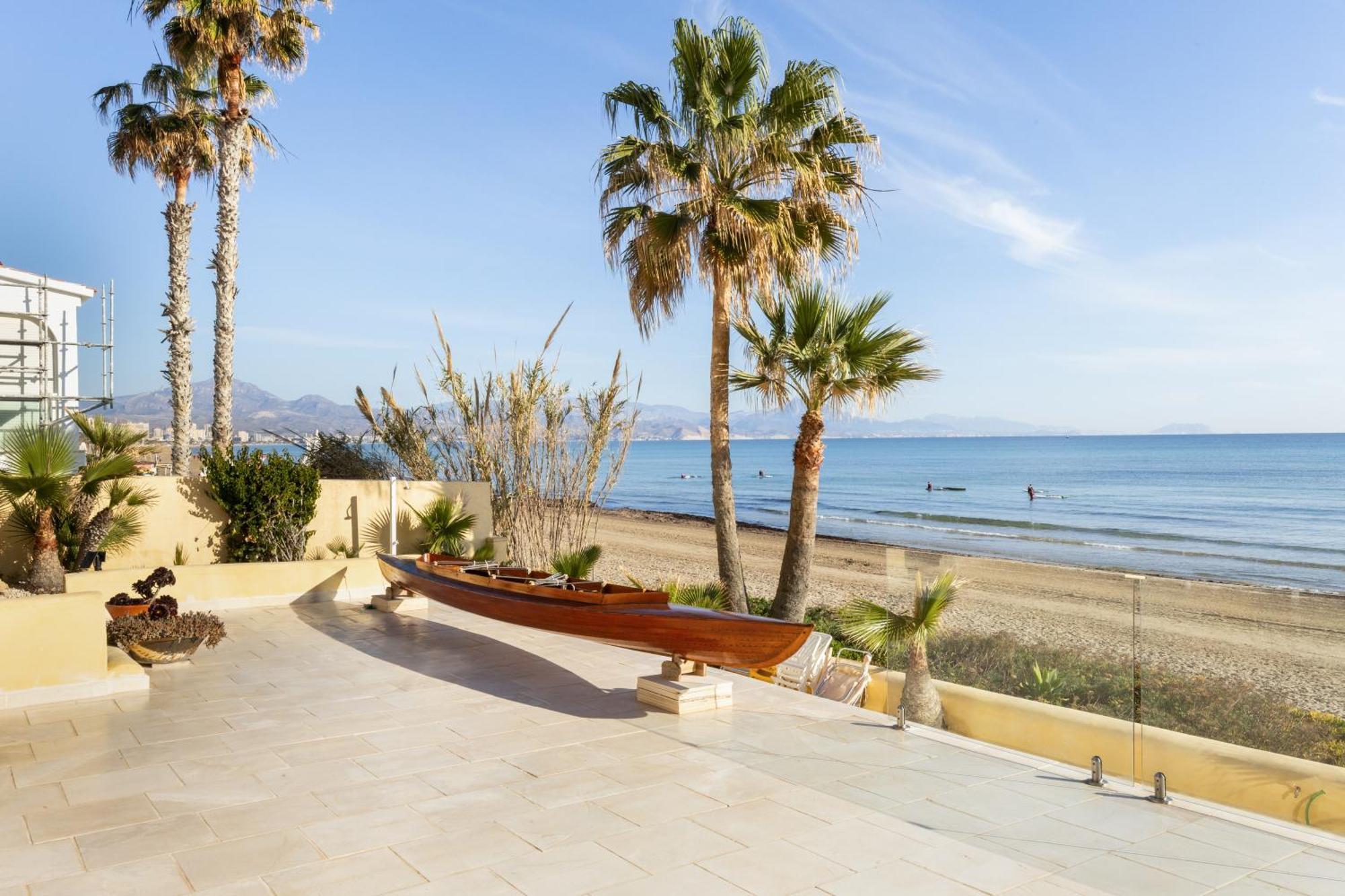 Maravilloso Apartamento Amanecer Cabo A Pie De Playa Y Mar En Chalet Roquetes Alicante Eksteriør billede